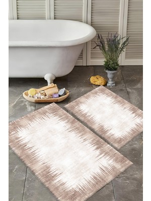 Dijital Baskılı Yıkanabilir Banyo Paspası Takımı