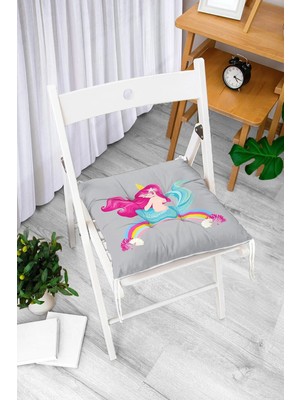 Rem Home Remhome Özel Tasarım Dijital Baskılı Pofidik Sandalye Minderi