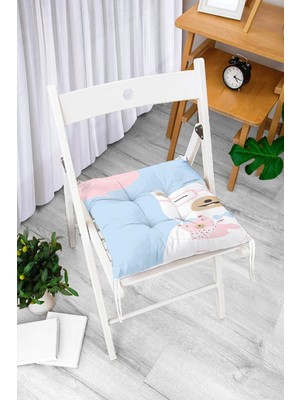 Rem Home Remhome Özel Tasarım Dijital Baskılı Pofidik Sandalye Minderi
