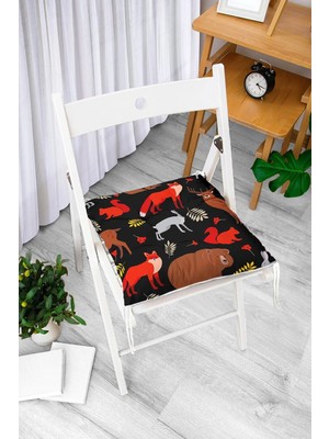 Rem Home Remhome Özel Tasarım Dijital Baskılı Modern Pofidik Sandalye Minderi