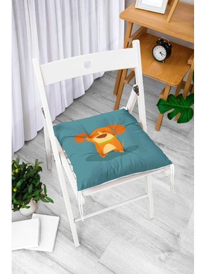 Rem Home Remhome Özel Tasarım Dijital Baskılı Modern Pofidik Sandalye Minderi