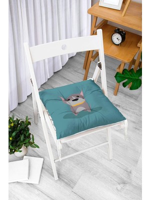 Rem Home Remhome Özel Tasarım Dijital Baskılı Modern Pofidik Sandalye Minderi