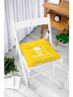 Rem Home Remhome I Can Fly Leylek Motifli Bebek Odası Pofidik Sandalye Minderi