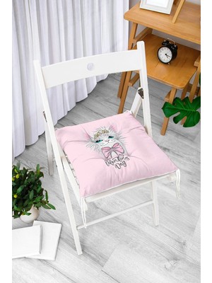 Rem Home Remhome Pembe Zeminde Yeşil Fil Desenli Bebek Odası Pofidik Sandalye Minderi