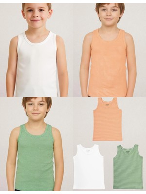 Organickid Jungle Cotton Erkek Çocuk Atlet Seti 3'lü