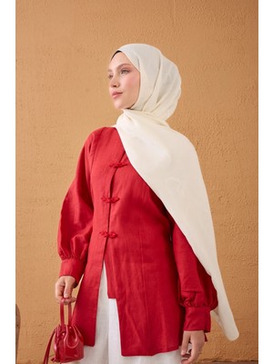 Silk Home Naia Pamuk Şal Halat Ekru