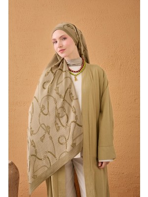 Silk Home Naia Pamuk Şal Halat Haki