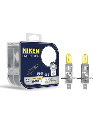 OEM 12V H1 55W Sarı Işık Ampul PX26D 2800K, 1 Takım 2 Adet
