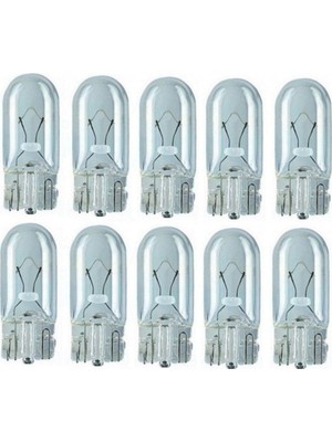OEM W5W T10 Dipsiz Ampul 12V 5W 10 Adet