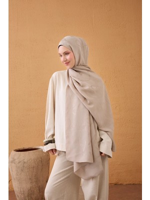 Silk Home Naia Pamuk Şal Halat Taş