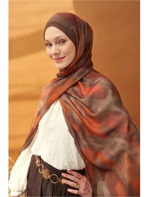 Silk Home Riva Şal Tencel Cloud Turuncu