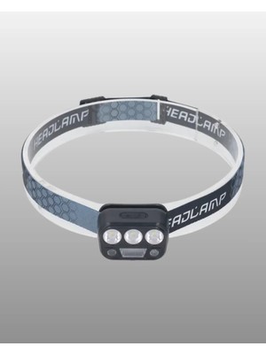 Akıllı Bayi USB Şarjlı LED Kafa Lambası 300 Lümen Güç Göstergeli