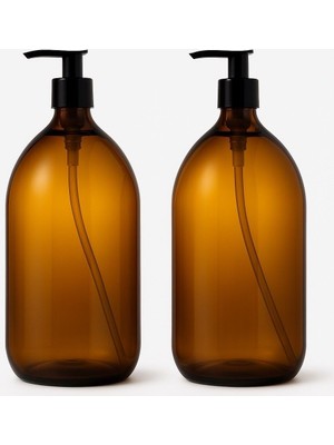 OEM 1000 ml Amber Cam Şişe/pompalı Sabunluk