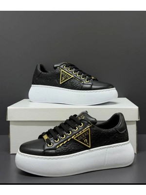 Evlium Guess Siyah Taşlı Kadın Sneakers