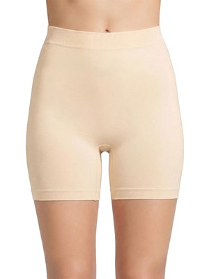 Cottonhill Premium - Kadın Ten Ultra-Rahat Seamless Yüksek Bel Uzun Paça Boxer