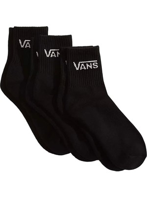 Vans Classic Half Crew 3'lü Yarım Bilek Unısex Çorap VN000QCCBLK1