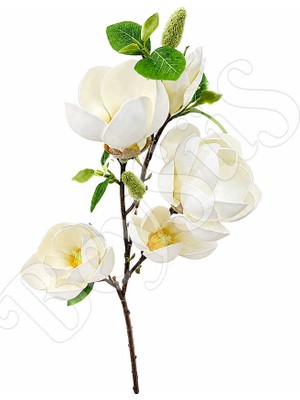 BeySüS Yapay Manolya Buketi 90 cm Beyaz