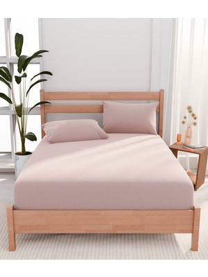 Apricitas Home Çift Kişilik Urban Pembe Çarşaf Seti