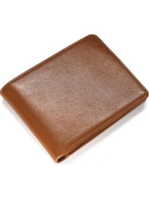 Meegora %100 Gerçek Deri Taba/ Kahverengi Erkek Cüzdan