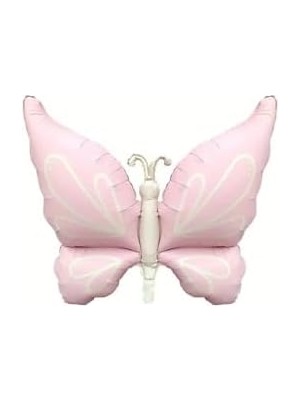 Büyük Kanatlı Kelebek Folyo Balon Pembe, 456346345