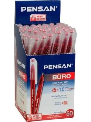 Pensan Büro Tükenmez Kalem Ince Uçlu 50'li Pk 22700011