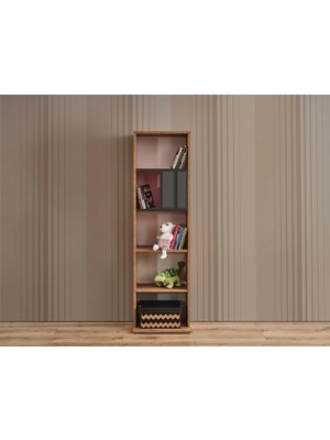 Enluso Smart Erkek Dikey Kitaplık (Atlantic Çam)  - 50 - 175