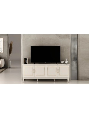 Enluso Vera LCD Tv Sehpa  (Gold)  - 180