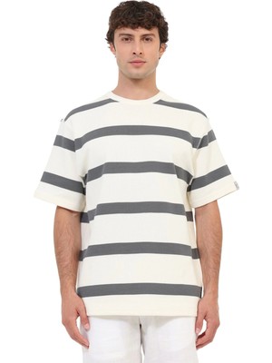 Lumberjack MB Tusk 11BS100 Gri Erkek Kısa Kol T-Shirt