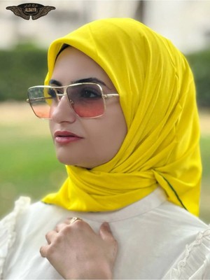 ALDAIYR Eşarp Rayon El Dikişi Kenarlı