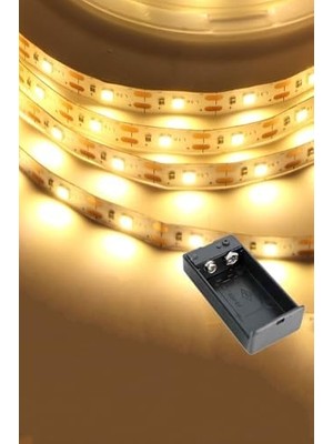 Vavis Günışığı Renk Pil ile Çalışan Şerit LED 2 Metre Pilli Şerit LED (Pil Dahil)