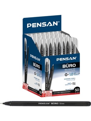 Pensan Siyah Tükenmez Kalem 1 Mm. 50 Lik Kutu 8692404904477