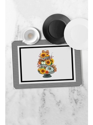 Dekomod Bulaşık Kurutma Matı Kurulama Kurutma Örtüsü Tezgah Üstü Bulaşıklık 40X50CM Yıkanabilir