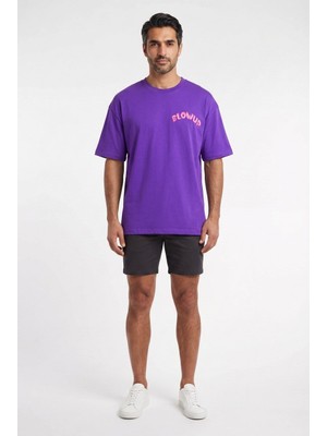 Blow Up Future Gen Give Up Mor Oversize Erkek T-Shirt 142085