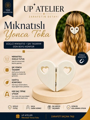 Up Atelier Mıknatıslı Kemik Kalp Toka 5,5cm