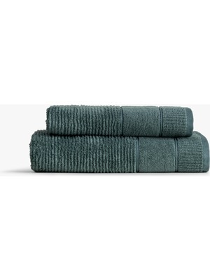 Green Black Eliza 2'li Havlu Seti Yeşil
