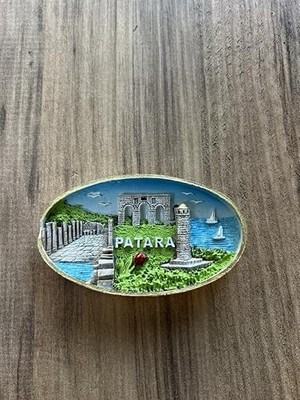 Vavis Antik Şehri Manyetik Dekoratif Buzdolabı Süsü, El Yapımı 3D Minyatür Şehir Manzarası, Turistik Hediyelik Eşya