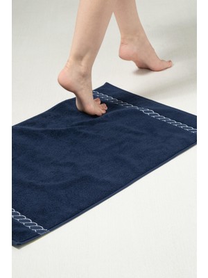Cotto N Mania Ancora Maris Bathmat - 50X75 cm   Premium Ayak Havlusu / Banyo Paspas
