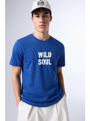 Comstarmoda Erkek Wild Soul Baskılı Owersize Tshirt