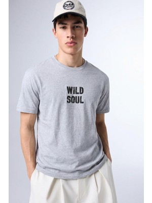 Comstarmoda Erkek Wild Soul Baskılı Owersize Tshirt