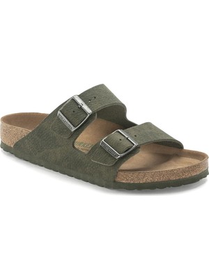 Birkenstock Arizona Bs Çift Bantli Vegan Haki Erkek Terlik