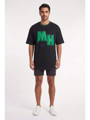 Blow Up Future Gen Mh Siyah Oversize Erkek T-Shirt 142161