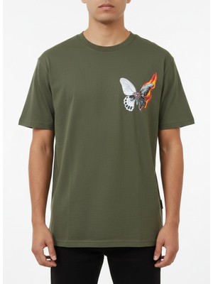 Blow Up Sentimental Haki Oversize Erkek T-Shirt 142170