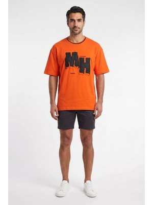 Blow Up Future Gen Mh Turuncu Oversize Erkek T-Shirt 142158