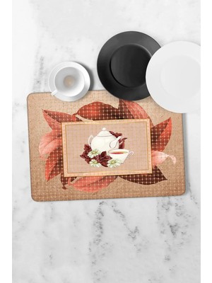 Dekomod Bulaşık Kurutma Matı Kurulama Bezi Kurutma Örtüsü Tezgah Üstü Bulaşıklık 40X50 cm Yıkanabilir MAT14