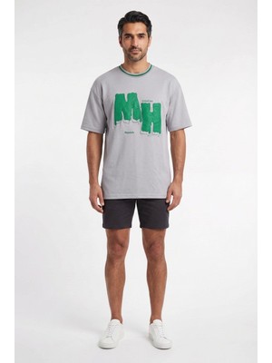 Blow Up Mh Future Gen Gri Oversize Erkek T-Shirt 142163