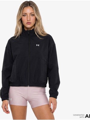 Under Armour Rival Woven Kadın Siyah CEKET.001