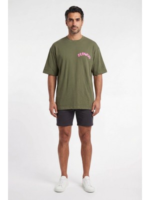 Blow Up Future Gen Give Up Haki Oversize Erkek T-Shirt 142095