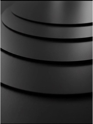 Ege Concept Life 25 cm Mdf Yuvarlak Siyah