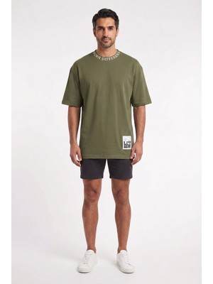 Blow Up Future Gen Born Haki Oversize Erkek T-Shirt 142128