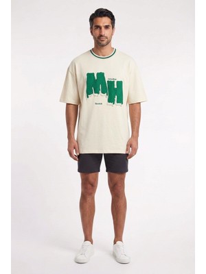 Blow Up Future Gen Mh Bej Oversize Erkek T-Shirt 142155